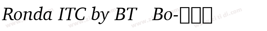 Ronda ITC by BT   Bo字体转换
